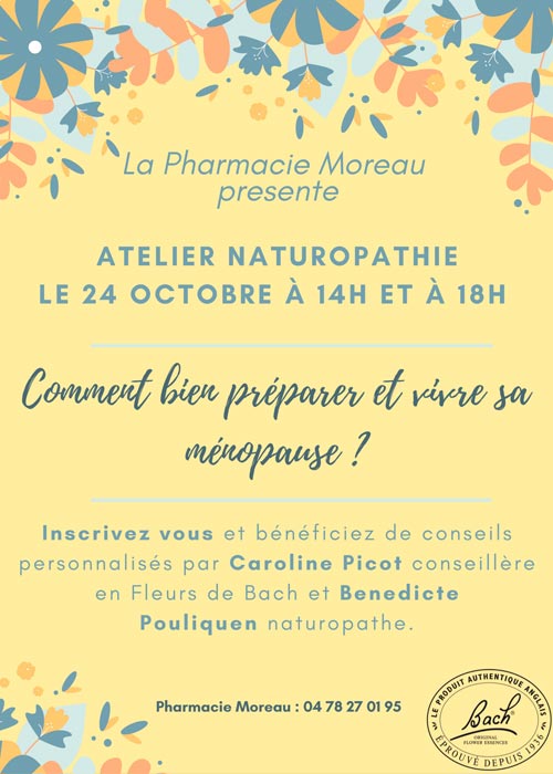 Bien vivre sa ménopause avec les fleurs de Bach et la phytothérapie - Lyon 